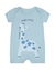 Romper / macacão manga curta menino Kiko Baby 12990 Azul