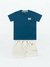 Conjunto infantil menino Kiko e Kika 13409 Azul verão
