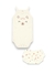 Conjunto body e shorts bebê menina Kiko Baby 13471 Off White
