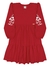 Vestido infantil manga longa Kiko e Kika 13687 Vermelho - comprar online