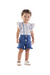 Conjunto bebê menina Kiki Xodó 1500016 Off White verão