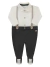 Macacão manga longa social menino Paraíso 17716 Off White - comprar online