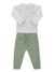 Conjunto bebê body e calça forrada Paraíso 17773 Verde inverno - comprar online