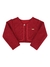 Bolero infantil menina em tricô Paraíso 17862 Vermelho - comprar online