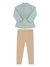 Conjunto infantil menina Paraíso 17925 Verde inverno - Mundo Infantil SJC
