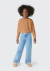 Blusa Manga Longa Infantil Menina Flamê - Marrom 5DWM Avelã na internet