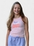 Conjunto Regata e Short Infantil Feminino Nina Go 2.223.080 Rosa / Roxo - comprar online