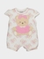 Romper em suedine ursa Upi Uli 2157 Off White
