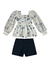 Conjunto infantil menina Kiki Xodó 2500088 Off White inverno na internet