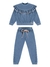 Conjunto infantil menina Kiki Xodó 2600088 Azul Inverno na internet