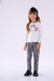 Calça legging infantil feminina Kiki Xodó 2700061 cinza inverno - comprar online