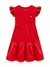 Vestido infantil em cotton Somnii 3.244.062 vermelho verão - Mundo Infantil SJC