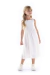 Vestido infantil menina reveillon Kiki Xodó 3100146 branco