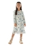 Vestido mid floral infantil menina Kiki Xodó 3100157 Off White Inverno - comprar online