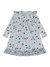 Vestido mid floral infantil menina Kiki Xodó 3100157 Off White Inverno na internet