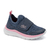 Tênis escolar infantil menina Klin Way 354005 Chumbo / Rosa - comprar online