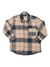 Camisa xadrez flanelada com bolso infantil menino Vrasalon 395628 inverno bege - comprar online