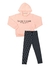 Conjunto em moletom menina Vrasalon 395726 Rosa na internet