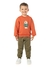 Conjunto em moletom menino Vrasalon 395554 Ocre inverno - comprar online