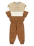 Conjunto em moletom menino Kamylus 43746 Bege inverno - comprar online