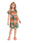 Vestido infantil Kely & Kety 50983 Laranja verão