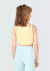 regata cropped Hering Kids infantil menina em ribana - amarelo na internet