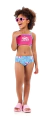 Biquíni infantil Kamylus 57103 Rosa / Azul
