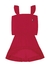 Conjunto infantil menina Kamylus 57150 vermelho verão