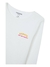 Blusa manga longa infantil menina em ribana - off white - loja online