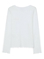 Blusa manga longa infantil menina em ribana - off white