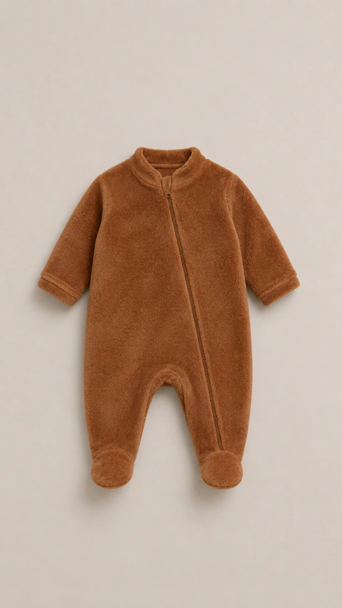 Macacão em Fleece Pelúcia Longo de Inverno Menino UpiUli - Ref. 2719