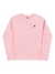 Blusinha manga longa canelada menina Kamylus B9958 Rosa - comprar online