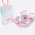 Sandália Papete Infantil Pampili Candy Holográfica Rosa Baby 123.235