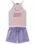 Conjunto Regata e Short Infantil Feminino Nina Go 2.223.080 Rosa / Roxo - Mundo Infantil SJC