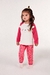 Pijama infantil feminino em plush kiko e Kika 12542 Pink inverno