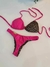 Biquíni Trança Animal Print/Pink Dupla Face - comprar online