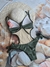 Maiô Luxo Bordado Verde Militar Acetinado - Glamour Boutique Moda Praia