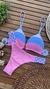 Biquíni Trança Multicolor Candy Rosa Bebê - Glamour Boutique Moda Praia