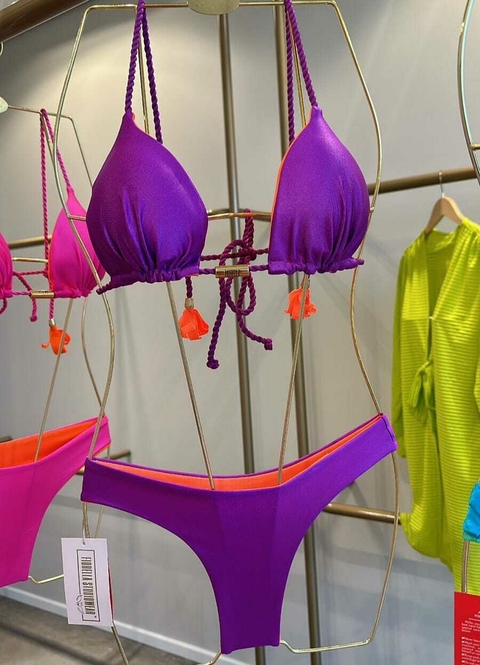 Biquíni Camélia Glow Purple/Orange