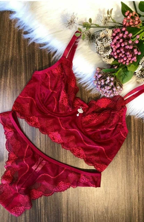 Conjunto Melina vermelho