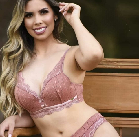 Conjunto Laís em Lese Rosa Queimado