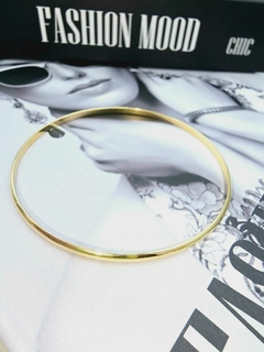 Pulseira Redonda Dourada Banho Ouro 18k