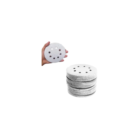 Kit com 10 Discos de Lixa Velcro Branco 125mm 320 - 4003535 - Starfer