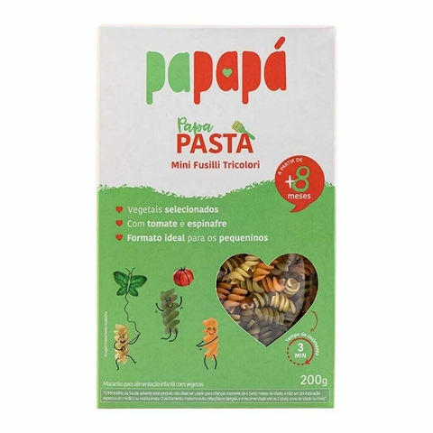 Macarrão Papapasta Mini Fusilli Tricolori 200g
