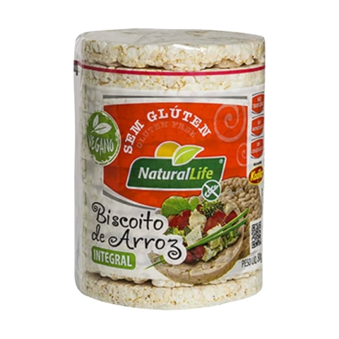 Biscoito Natural Life de Arroz Grande S/Glúten 80g