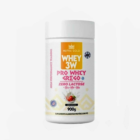 Whey Zero Lactose sabor Morango Nutra Gold 900g