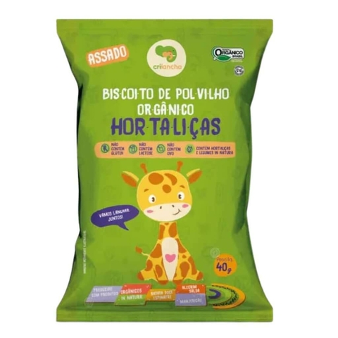 Biscoito de Polvilho Orgânico Hortaliças Crilancha 40g