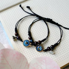 Pulseras x2 San Valentin - Hilo - Luna/Estrella