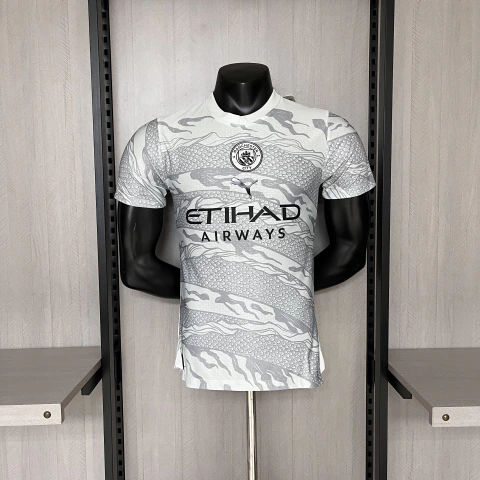 CAMISA EDIÇÃO ESPECIAL MANCHESTER CITY 24/25- JOGADOR MASCULINA - CINZA