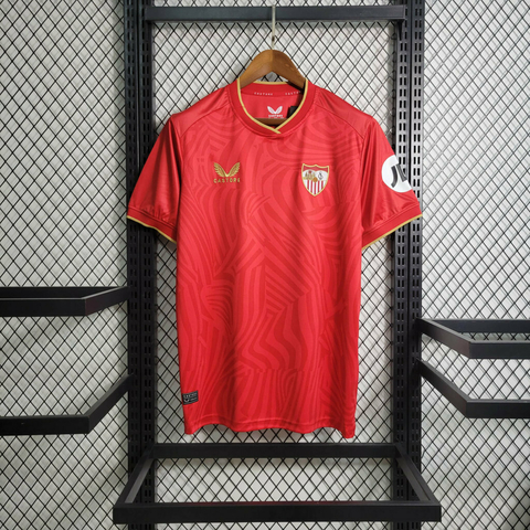 CAMISA I SEVILLA FC 23/24 - TORCEDOR MASCULINA - VERMELHO